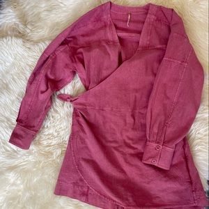 Free People long sleeve Romper with skirt cover